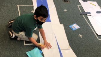 Student in Primary Classroom