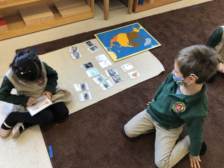 Students Learning About Countries