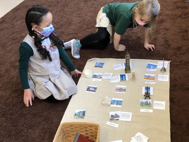 Students in Primary Classroom