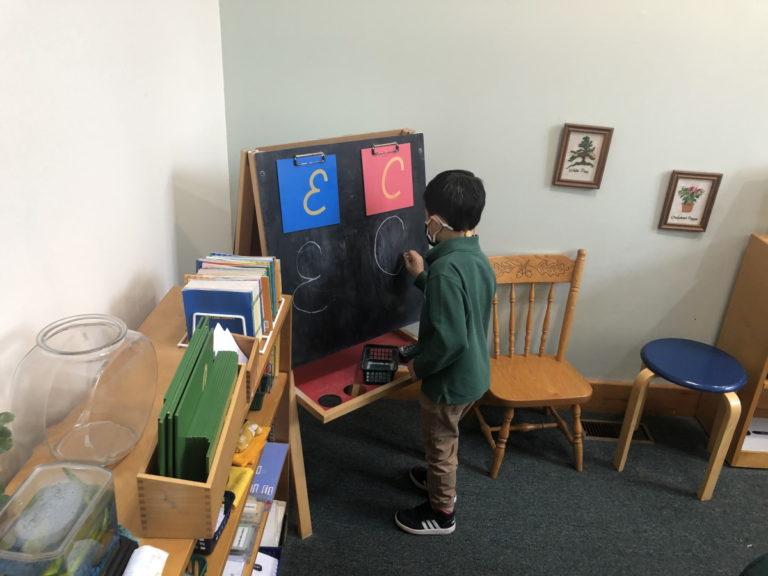 Child Practicing Writing