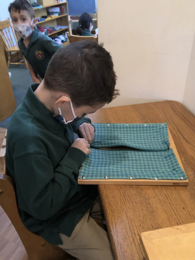 Student in Primary Classroom