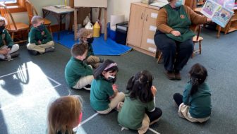 Teacher Reading Aloud to Students