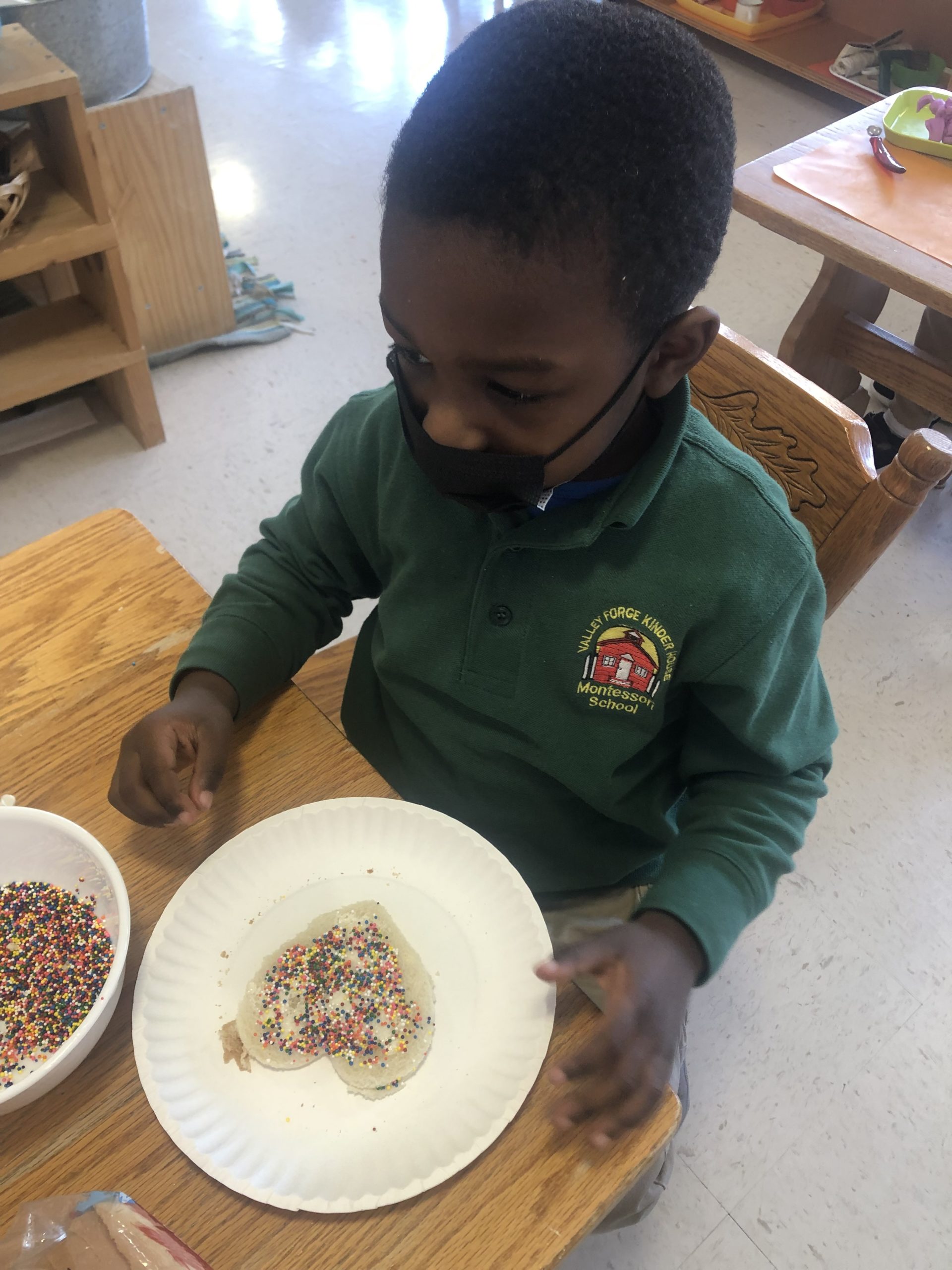 Student with Angel Bread